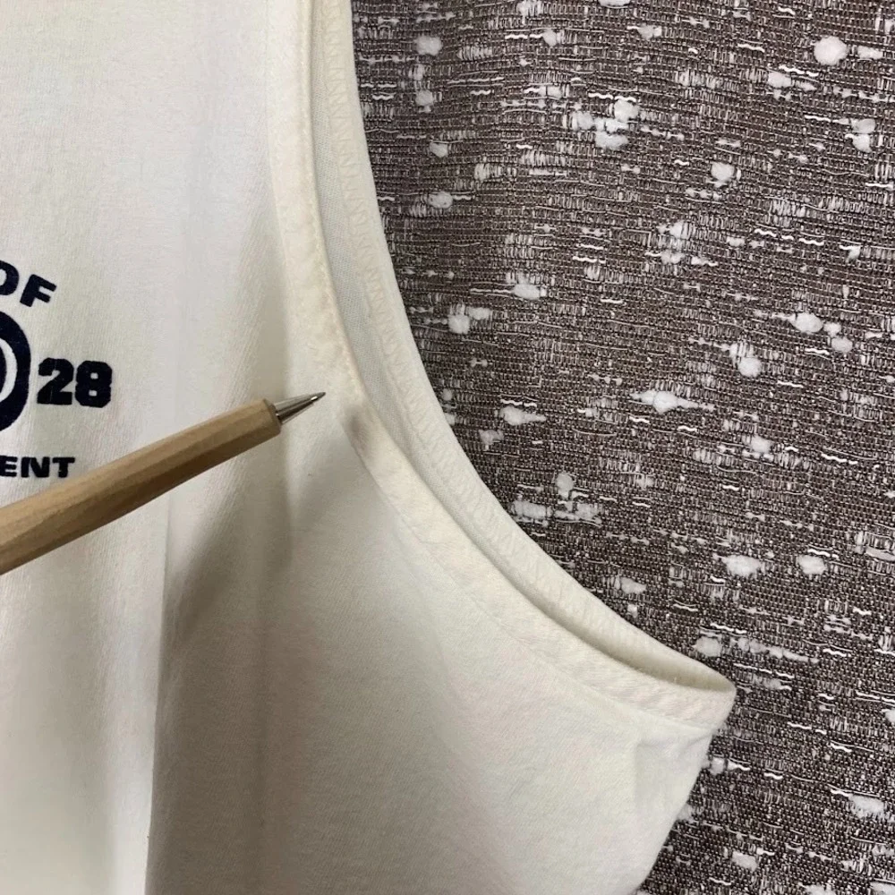 Vintage 90s Speedo Athletic Department Graphic White Tank Top Shirt XL‎
